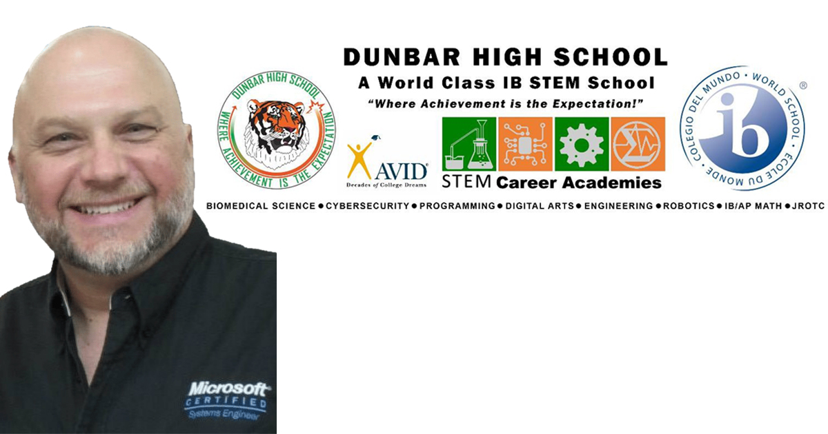 Dunbar High School Cybersecurity Teacher Recognized as Cyber.Org Educator Award Winner